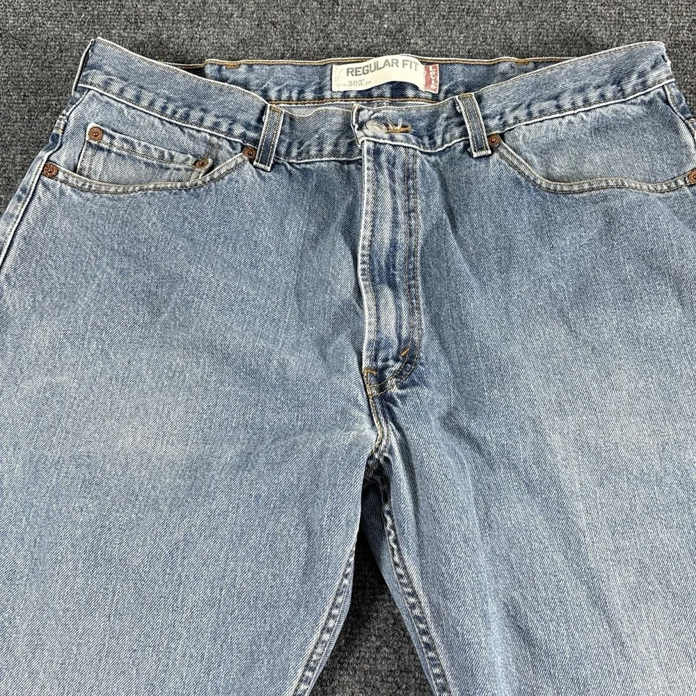 Y2k Levi's‎ 505 Jeans Men's Fits 35x29* Blue Denim Wash Straight Leg Fit